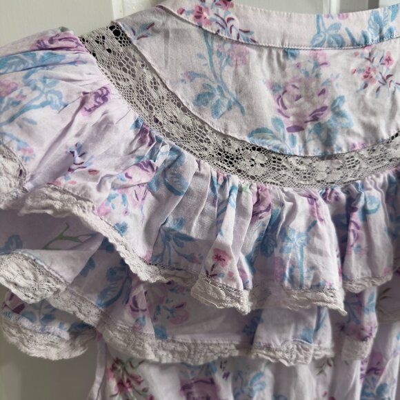 LoveShackFancy x Target LSF Light Purple Lou Mini Sun Dress 100% Cotton L Large - Picture 13 of 16